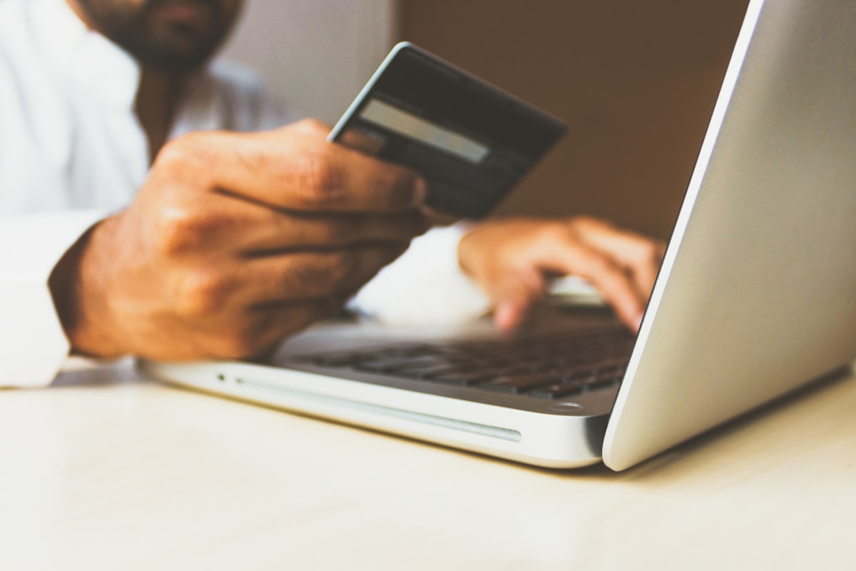 Credit cards and financial documents representing credit score management