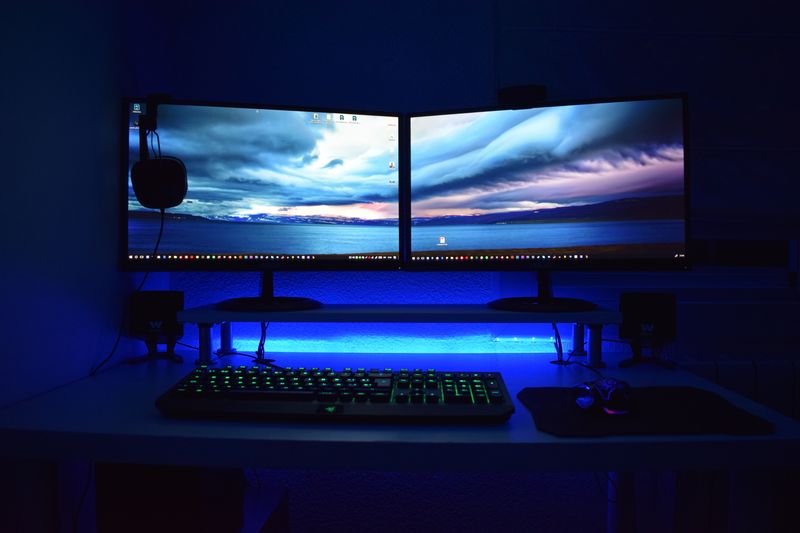Curved ultrawide gaming monitor displaying immersive content for extended gaming and work sessions