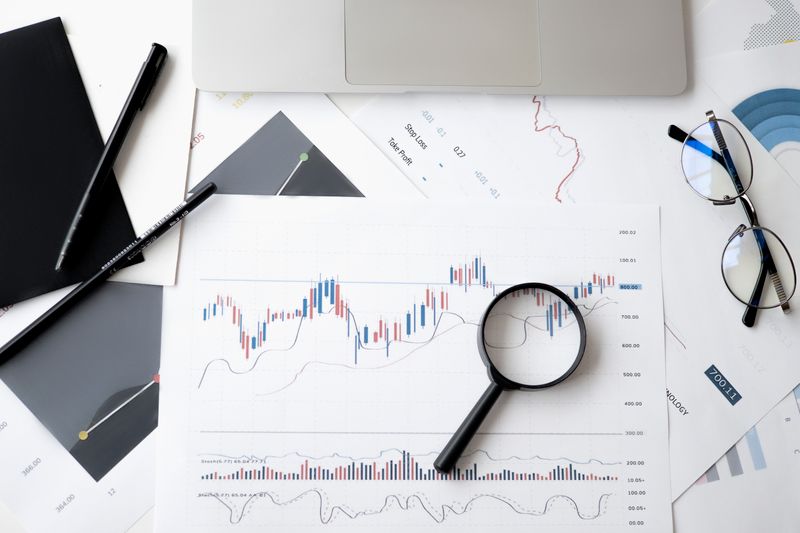 Financial portfolio analytics dashboard showing diversification strategies during economic uncertainty