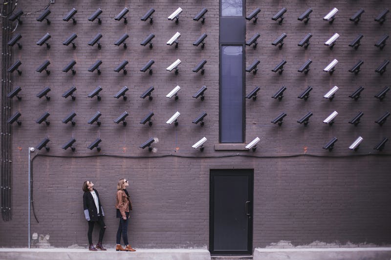 Smartphone showing encrypted data and privacy protection settings